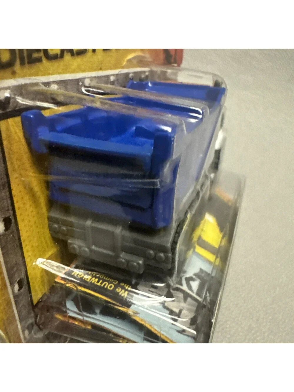 Tonka Metal City Dump Truck Construction Crew Blue White 1/64 Diecast Body 2014